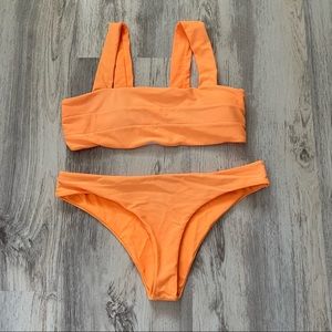 orange bikini